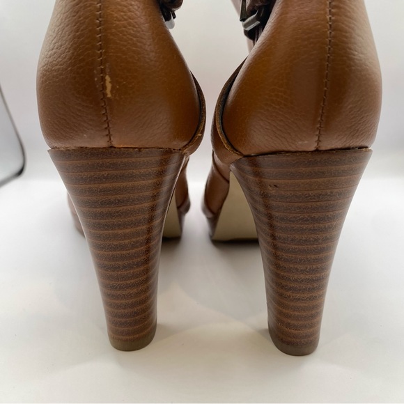 Nine West Brown Leather Ankle Boots - Picture 6 of 7